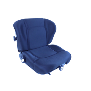 Siège universel en tissu noir pour chariot élévateur et engin de construction