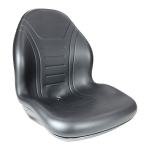 Siège haut en vinyle noir avec plusieurs modèles de montage