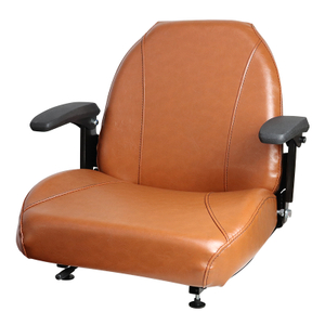 Siège de tondeuse à gazon marron Zero Turn avec accoudoirs Bobcat Dixie Snapper Toro Exmark Bad Boy